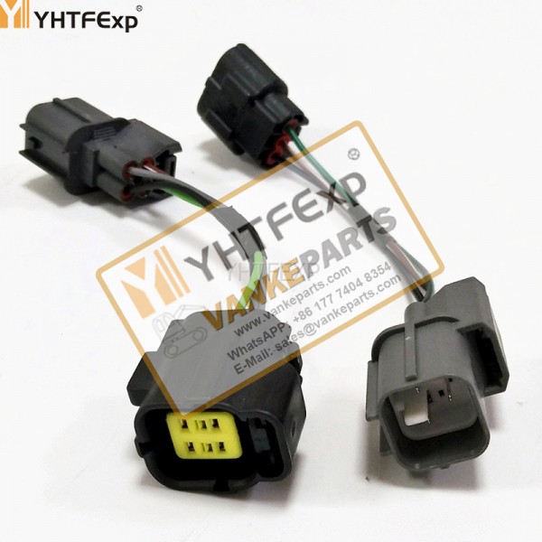 Kobelco Excavator -6 To 6E Throttle Motor Convert Plug Wiring Harnesses 4 Wire High Quality
