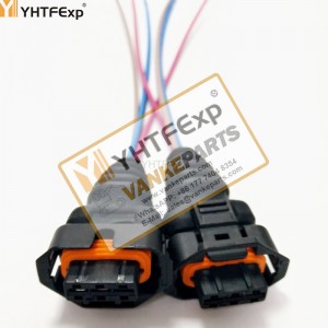 komatsu -8 high voltage common rail pressure sensor plug