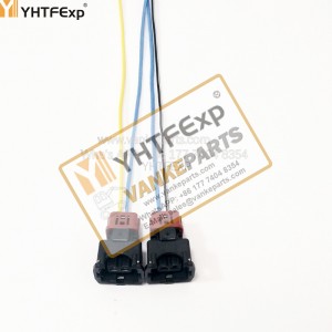 Hitachi Excavator Zx200-3 Solenoid Valve Plug 2 Wires High Quality