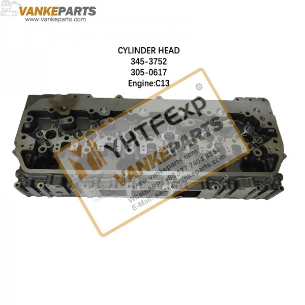 Vankeparts Caterpillar Diesel engine cylinder head For Excavator E345D E349D Wheel loader 966H Engine C11 C13 305-0617 308-6358 345-3752 Vankeparts Caterpillar Diesel engine cylinder head For Excavator E345D E349D Wheel loader 966H Engine C11 C13 305-0617 308-6358 345-3752
