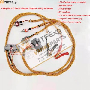 Vankeparts Caterpillar Excavator C D Serials Engine Start Test Engine Diagnosis Wiring Harness C7 C9 C6.4 C15 C18 High Quality