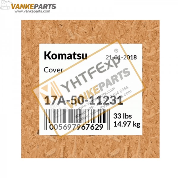 Komatsu Cover 17A-50-11231 Komatsu Cover 17A-50-11231