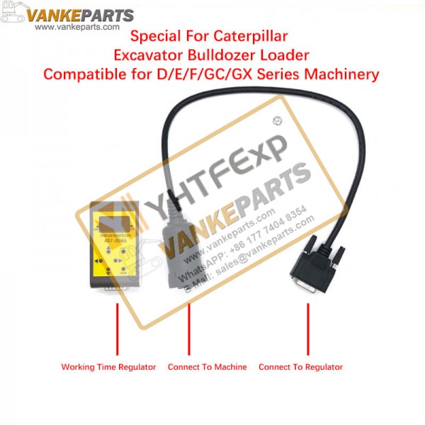 Vankeparts Caterpillar Excavator Bulldozer Loader Working time regulator Compatible for D/E/F/GC/GX Series Machinery Part Number 487-8966 4878966 